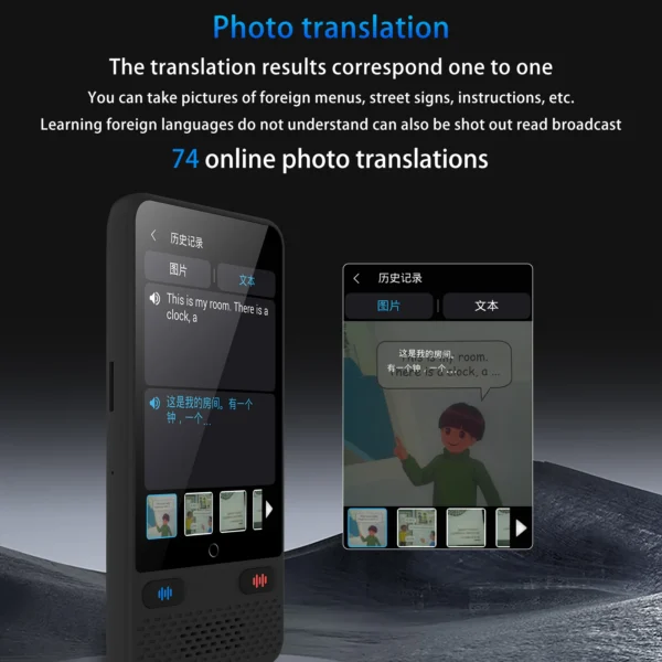 Portable Language Translator S85 with 138 Languages - Image 3