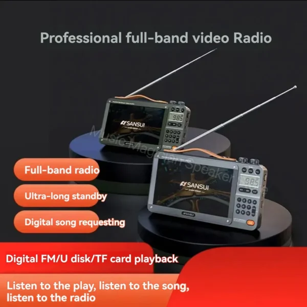 Sansui F51/F50 Portable Speaker with HD Screen - Image 3