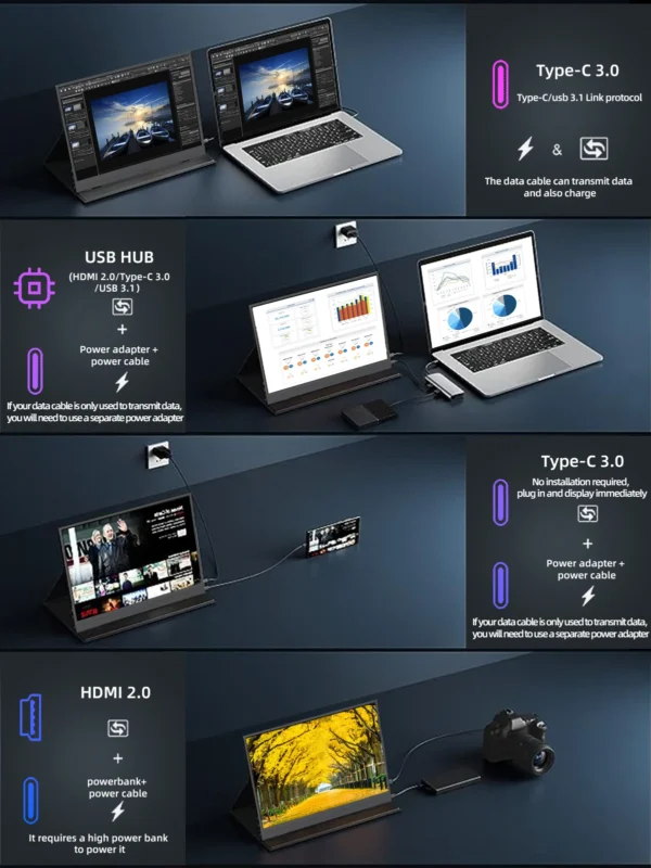 Zsus 2160*1440 - 14-inch - 2K Portable Monitor - Image 10